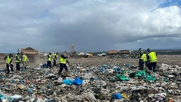 The search for missing woman Lesley Trotter's body has entered its seventh day at the Swanbank refuse site