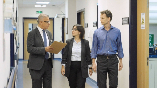 The sensor developed by the KAUST team detects pathogens from saliva samples provided by volunteers at King Faisal Specialist Hospital and Research Center.