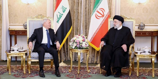 Iranian President Ebrahim Raisi and his Iraqi counterpart Abdul Latif Rashid held bilateral talks at Saadabad Palace in Tehran on Saturday. — courtesy photo