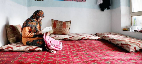 


A thirteen-year-old girl studies at home in Kabul after the Taliban announced that schools would not reopen for Afghan girls in grades 7-12. — courtesy UNICE/Mohammad Haya Burhan