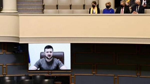 Ukrainian President Volodymyr Zelensky has arrived in the Finnish capital for a surprise visit, and talks with Nordic prime ministers.