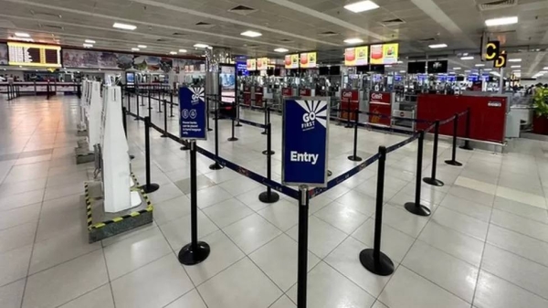 Go First counters at Delhi Airport were vacant after the airline grounded its flights