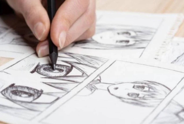 Manga is a Japanese art form that encompasses drawn cartoons, comic books, and graphic novels.