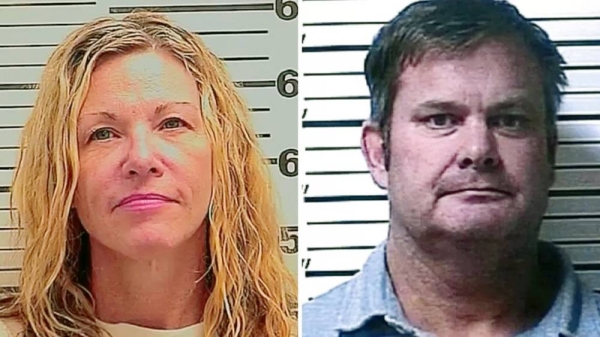 Combo picture of Lori Vallow and her husband, Chad Daybell.