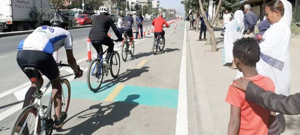 Safer streets for pedestrians and cyclists will boost Ethiopia’s sustainable recovery, through joint action supported by UN Road Safety Fund. — courtesy UN-HABITAT