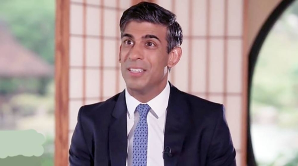 British Prime Minister Rishi Sunak at G7 in Hiroshima.