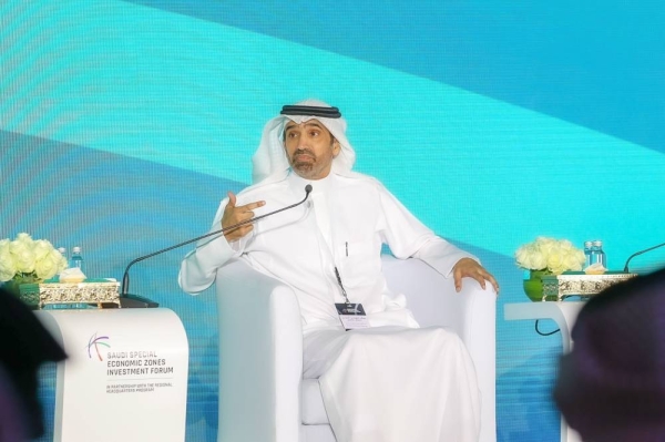 Minister of Human Resources and Social Development Ahmed Al-Rajhi announced that exemption from implementing Saudization requirement is one of the incentives offered at the special economic zones in the Kingdom. “This is one of the incentives that were designed to ensure competitiveness and flexibility as far as global investors are concerned,” he said.