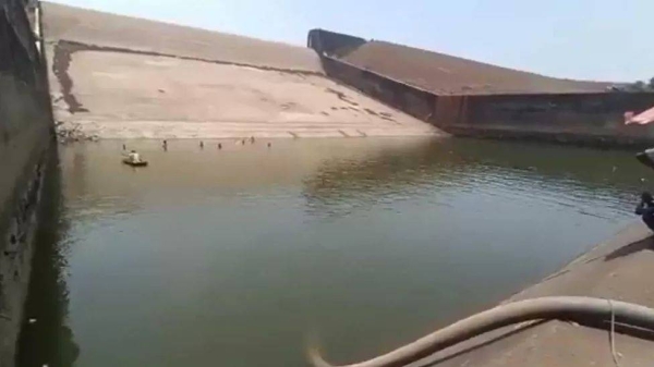 The Kherkatta reservoir in Chhattisgarh, India
