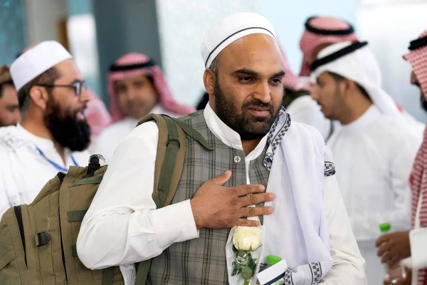 The Madinah airport continuously receives planes carrying pilgrims from around the world