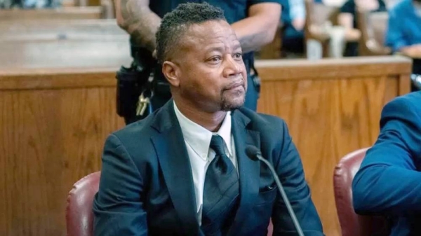 Cuba Gooding Jr, pictured at an earlier court case in 2022. The terms of the settlement have not been disclosed. — courtesy Getty Images