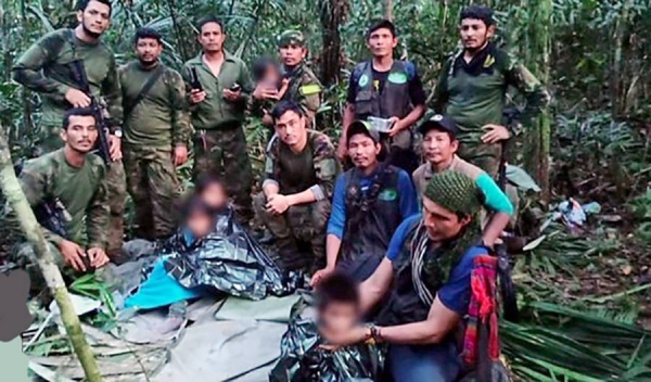 Four children have been found alive after surviving a plane crash and spending weeks fending for themselves in Colombia’s Amazon jungle.