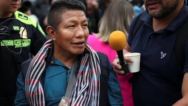 A video shared by Colombia's ministry of defense showed the children being rescued.