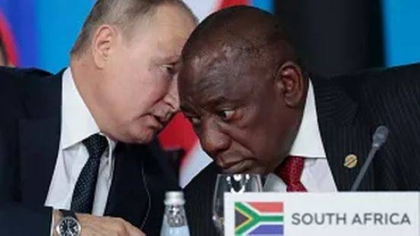 Vladimir Putin and Cyril Ramaphosa