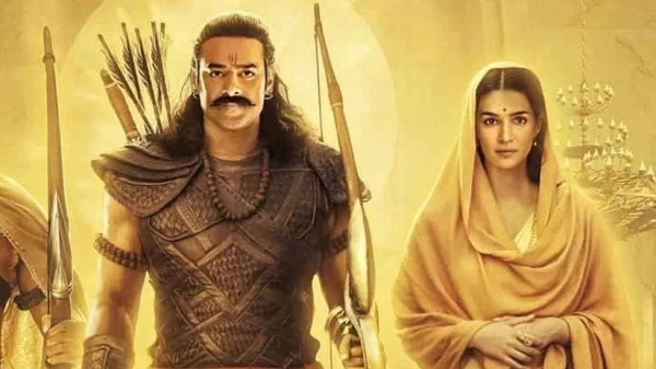 Adipurush stars Indian stars Prabhas (left) and Kriti Sanon