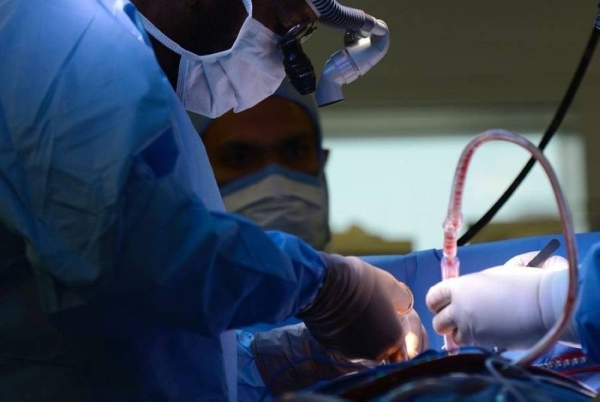 Open-heart surgery successfully performed to save female pilgrim