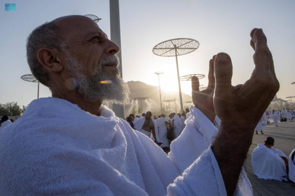 In the height of spiritual salvation, around two million pilgrims from 160 countries around the world performed wuqoof (standing) at Arafat, the most important ritual of Hajj, marking the pinnacle of the annual pilgrimage.