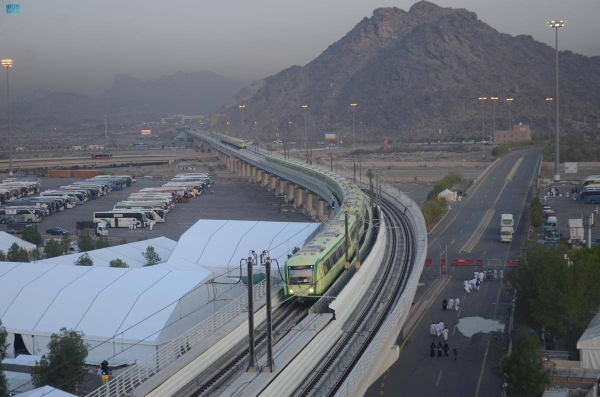 About 1.5 million passengers traveled on the Mashair Train this Hajj season.