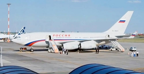 40 Russian diplomats and their family members, expelled from the Russian Embassy, board the special flight from Bucharest to Moscow on Saturday.
