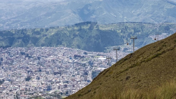 Views from the Teleferico in Quito, Ecuador