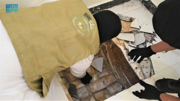 1.8 million amphetamine pills seized from underground chamber In Jouf farm