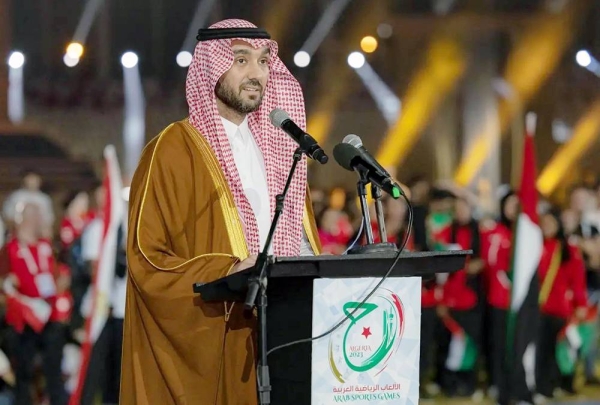 Minister of Sports Prince Abdulaziz Bin Turki Bin Faisal, who is also the president of the Union of Arab National Olympic Committees, welcomed the Arab delegations participating in the 16th edition of the Arab Games, which will be hosted by the Kingdom in 2027.