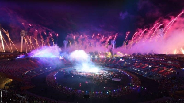 Carrera Stadium in Gold Coast hosts the closing ceremony of the 2018 Commonwealth Games