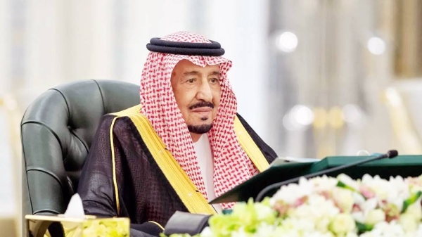 Custodian of the Two Holy Mosques King Salman chairs the Cabinet Session at Al-Salam Palace in Jeddah on Tuesday.
