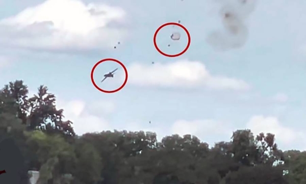 Soviet-era jet crashes during air show in Michigan
