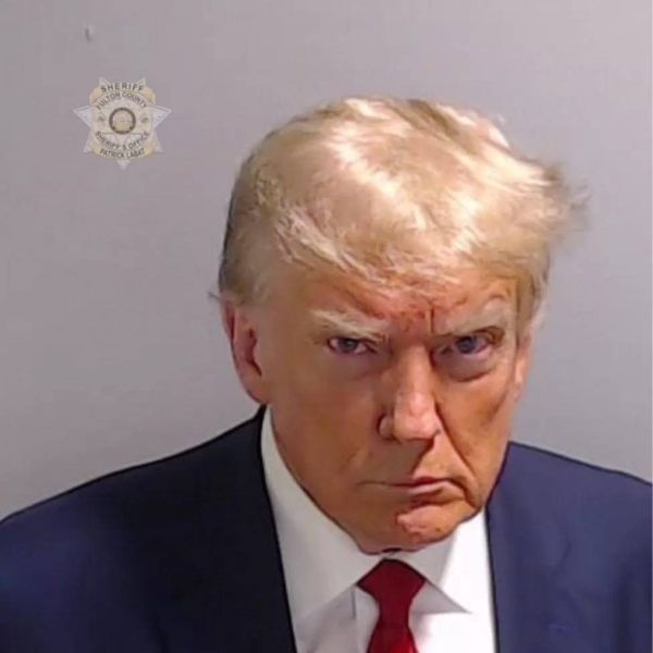 Mugshot of Donald Trump