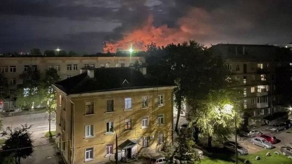 Wednesday's attack on Pskov left several aircraft damaged