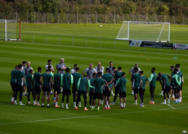 The Green Falcons began training under head coach Roberto Mancini