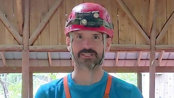 Mark Dickey, the US caver who is currently trapped in Turkey, pictured in Alabama on May 12.