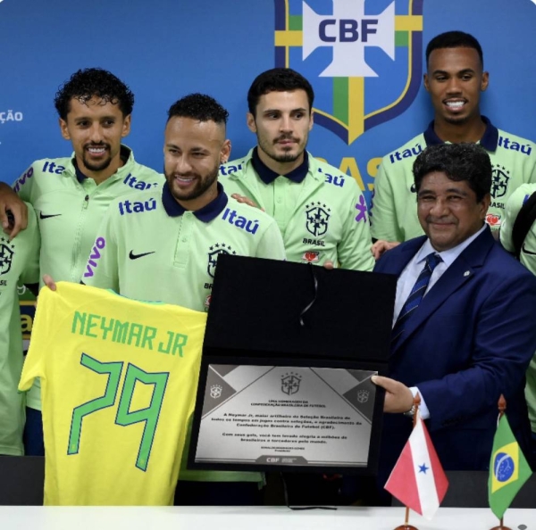 Neymar reached a career total of 79 goals during a South American World Cup qualifying match against Bolivia in the Amazon city of Belém.