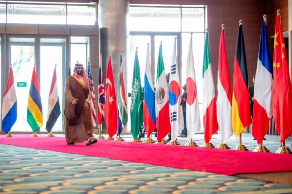 Crown Prince and Prime Minister Mohammed Bin Salman at the G20 leaders summit in New Delhi