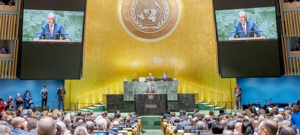 Secretary-General António Guterres addresses the opening of the general debate of the UN General Assembly’s 78th session. — courtesy UN Photo/Cia Pak