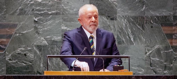 President Luiz Inácio Lula da Silva of Brazil addresses the general debate of the UN General Assembly’s 78th session. — courtesy UN Photo/Cia Pak