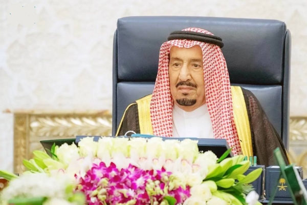 Custodian of the Two Holy Mosques King Salman chairs the Cabinet Session in NEOM on Tuesday.