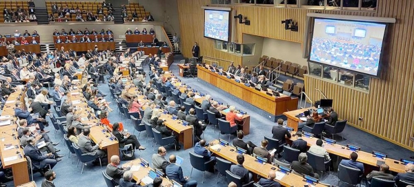 Leaders of states, business and civil society gathered in New York for the Climate Ambition Summit hosted by the UN Secretary-General. — courtesy UN News/Anton Upensky