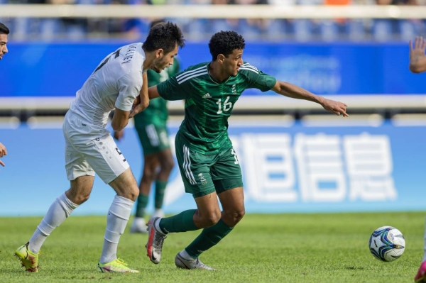 The Saudi Olympic national team bid farewell to the football competition at the Asian Games after losing to Uzbekistan with a score of two goals to one in the quarterfinals on Sunday.