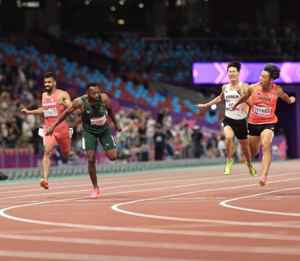 Saudi sprinter Abdullah Abkar clinched the silver medal in the 200m competition at the 19th Asian Games on Monday.