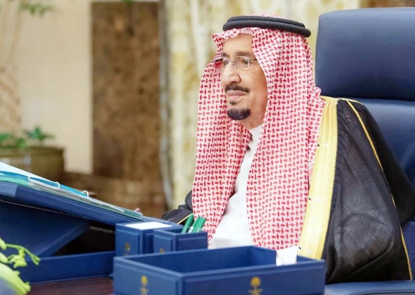 Custodian of the Two Holy Mosques King Salman chaired the Cabinet session Tuesday in NEOM.