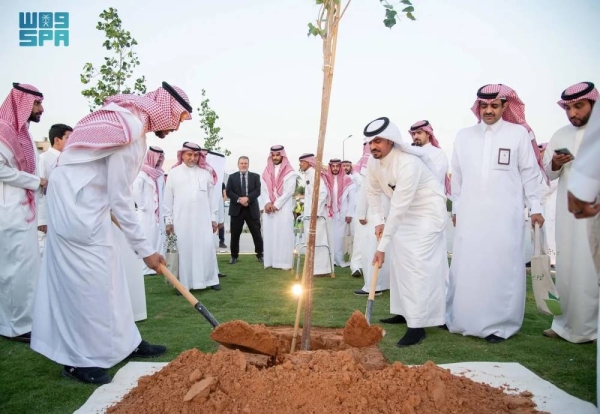 The greening project in Al-Nakheel will introduce a lush landscape featuring 50,000 trees and shrubs. 