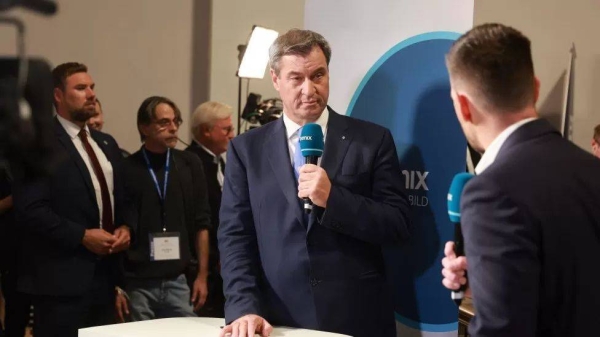 Markus Soeder, Bavaria premier and leader of the Christian Social Union (CSU), which won the most votes in Sunday's local election