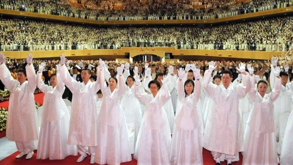 The Unification Church, founded in South Korea, has around 100,000 followers in Japan