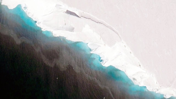 West Antarctica — home to the Thwaites Glacier, also known as the “Doomsday glacier” — is the continent’s largest contributor to global sea level rise. — courtesy OIB/NASA