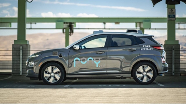 Pony.ai’s sixth generation autonomous driving software and hardware system equipped on a fully electric vehicle (Hyundai Kona)