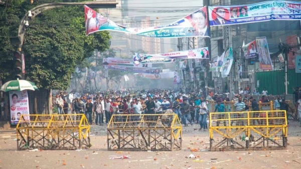 Police have set up barricades in the capital to contain the unrest