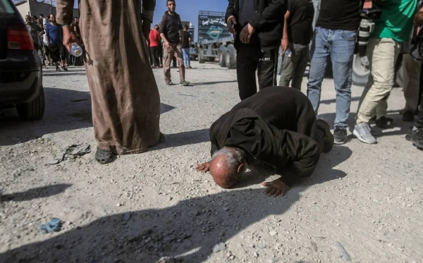 Palestinian workers deported by Israel make their return to the Gaza Strip in Rafah, Gaza, on November 3, 2023