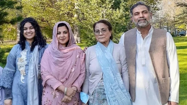 (From left to right) Yumna Afzaal, Madiha Salman, Salman's mother Talat Afzaal, and Salman Afzaal were the best of their community, friends said