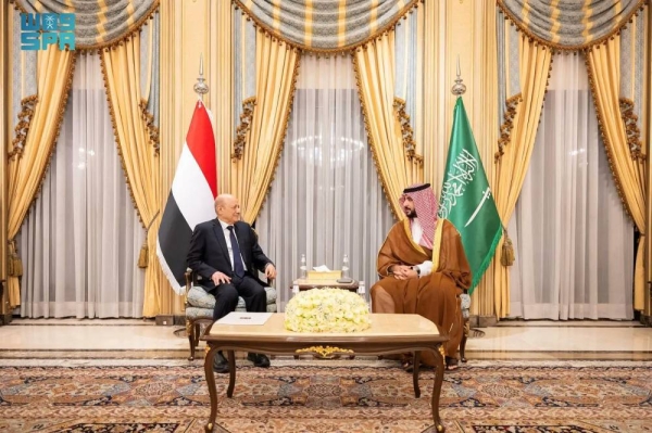 Prince Khalid, Al-Alimi discuss coordination on Yemen peace road map